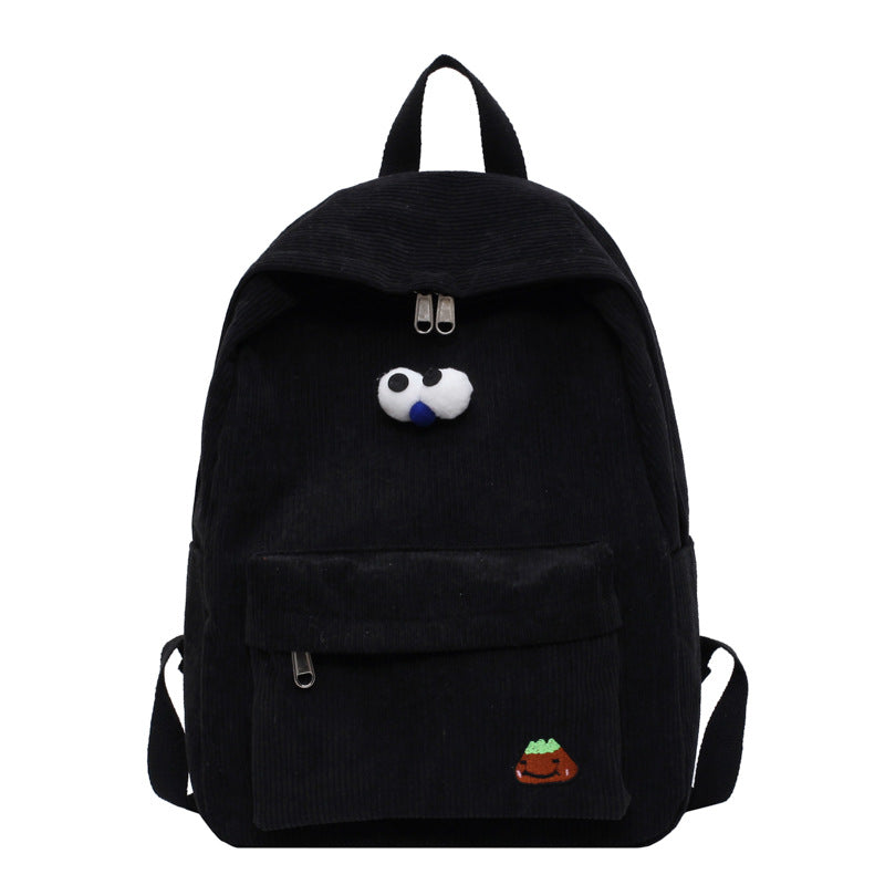 Corduroy Backpack for High School Students