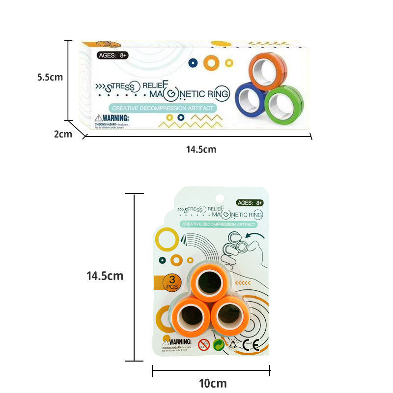 Magnetic Ring Fidget Toy for Stress Relief