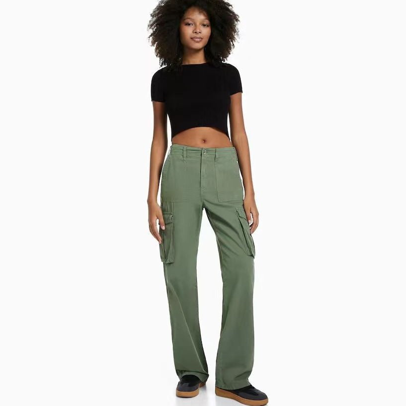 2026 Summer High-Waist Casual Cargo Pants for Women