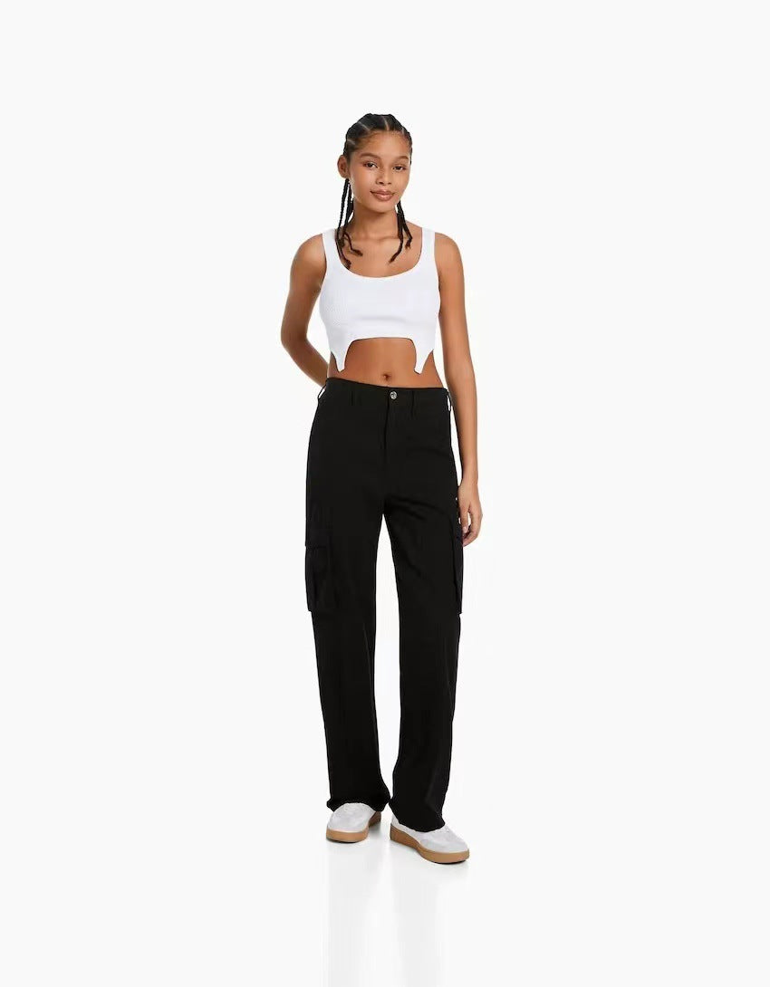 2026 Summer High-Waist Casual Cargo Pants for Women