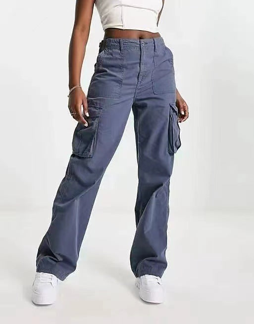 2026 Summer High-Waist Casual Cargo Pants for Women
